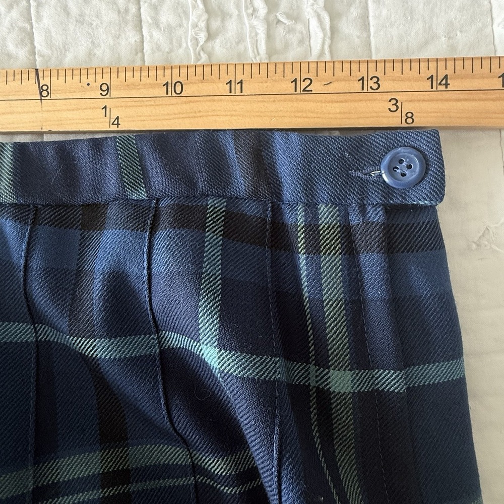 Pendleton 100% Wool Tartan Plaid Pleated Skirt 8 VTG Career Poet Office Cabin - Picture 4 of 6